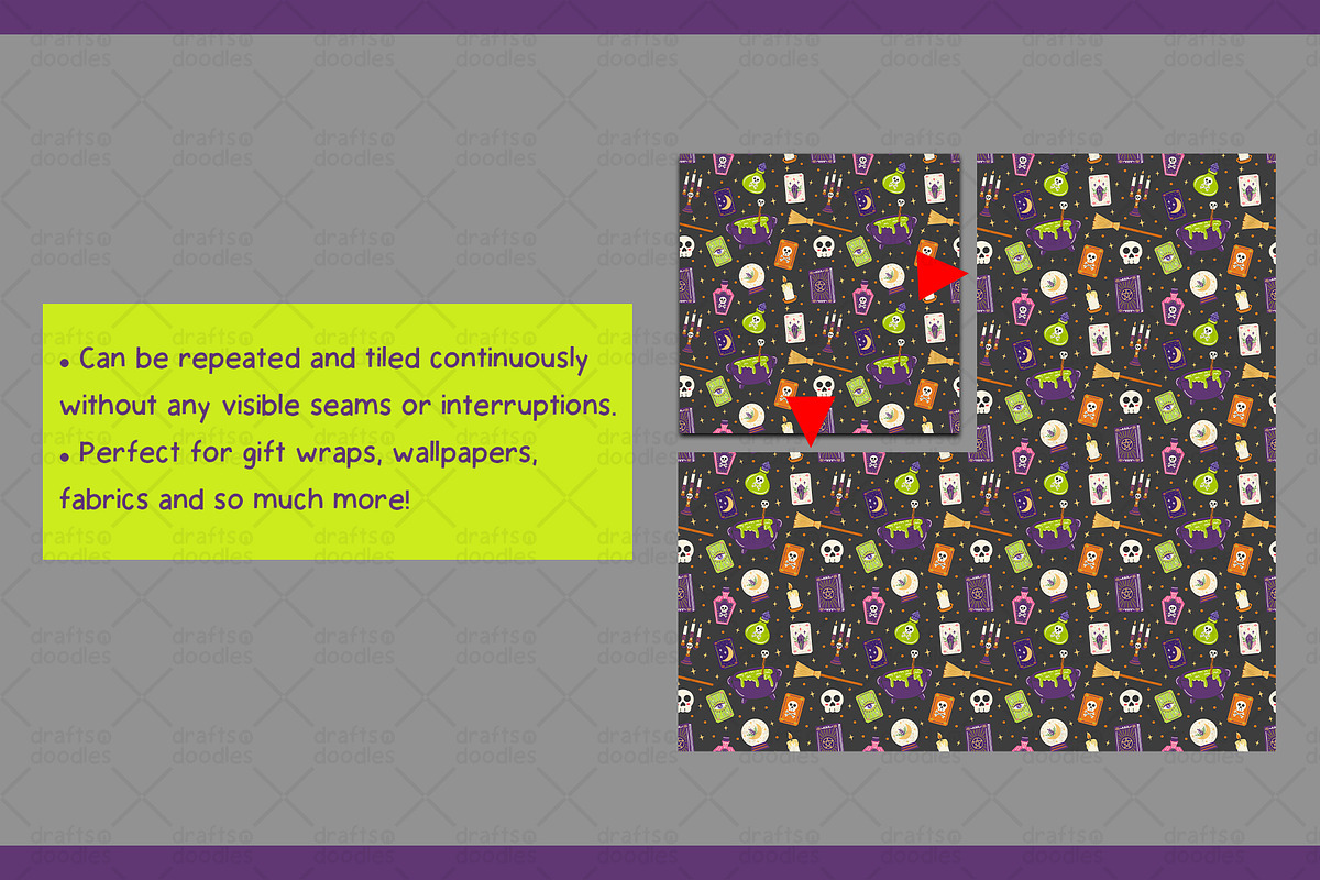 Halloween Night Graphic Set, a Pattern Graphic by Drafts n Doodles (Photo 5 of 6)