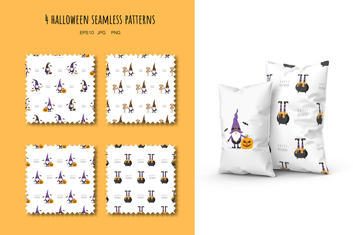 Halloween gnomes clipart, an Illustration by KeronnArt (Photo 4 of 6)