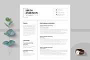 Professional Resume Template Layout, a Resume Template by PixelStudio (Thumbnail 3 of 3)