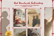 Red Handmade Embroidery Collage, an Object Graphic by InstaDesignPro (Thumbnail 15 of 18)