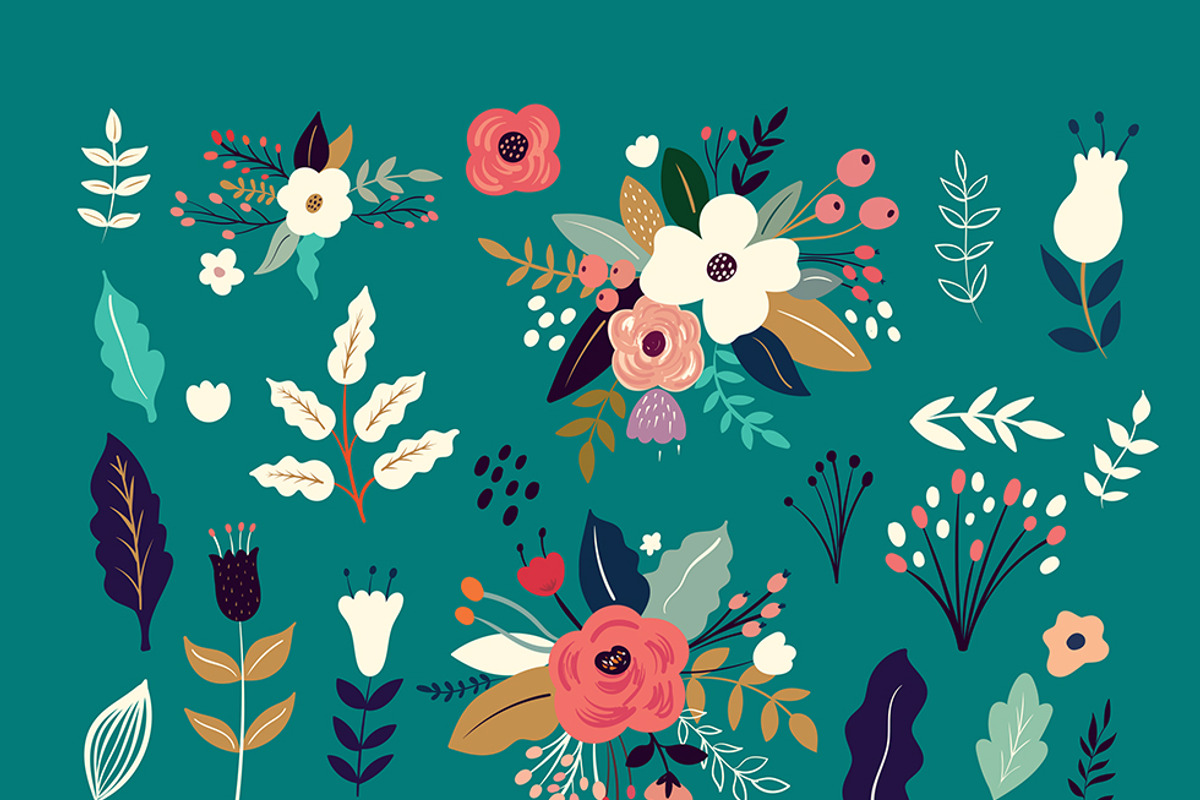 Flowers and Deer, an Animal Illustration by MoleskoStudio (Photo 7 of 24)