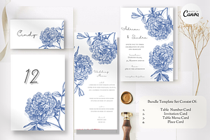 Asian Floral Wedding Invite - C1