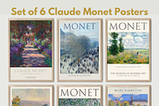 Set of 6 Claude Monet Posters, an Object Graphic by HaithamSimas (Thumbnail 1 of 2)