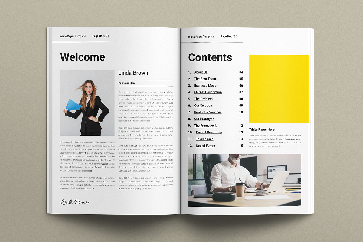 Digital White Paper Template, a Brochure Template by E-Type (Photo 2 of 7)