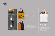 Isolated Halloween tote bag mockup, a Product Mockup by Make Beautiful Things (Thumbnail 2 of 6)
