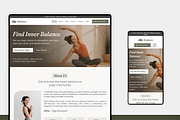Yoga & Wellness Wix Studio Website, a Wix Template by Kitteeh (Thumbnail 1 of 10)