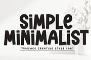 Simple Minimalis | Script Font, a Script Font by Scratchones (Thumbnail 1 of 8)
