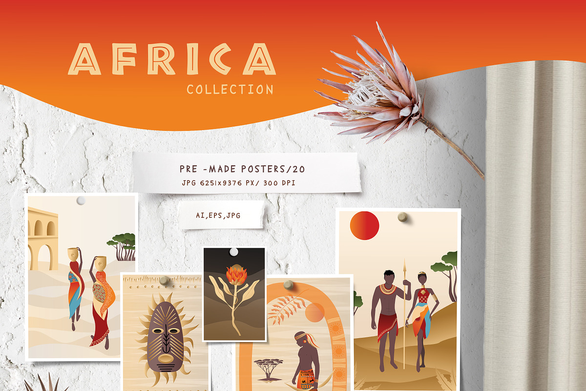 Africa Collection vector, an Animal Illustration by WildStrawberry Magic (Photo 10 of 16)