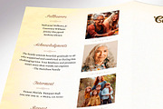 Golden Victorian Funeral Program, a Brochure Template by Four C Graphic (Thumbnail 5 of 5)