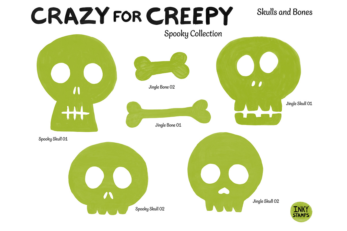 Spooky Stamp Brushes - Procreate, a Brush Add-On by INKY STAMP BRUSHES (Photo 3 of 10)