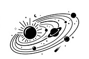 60 Planet Orbit Abstract Silhouette, an Empty State Illustration by Amazin_art (Thumbnail 25 of 35)