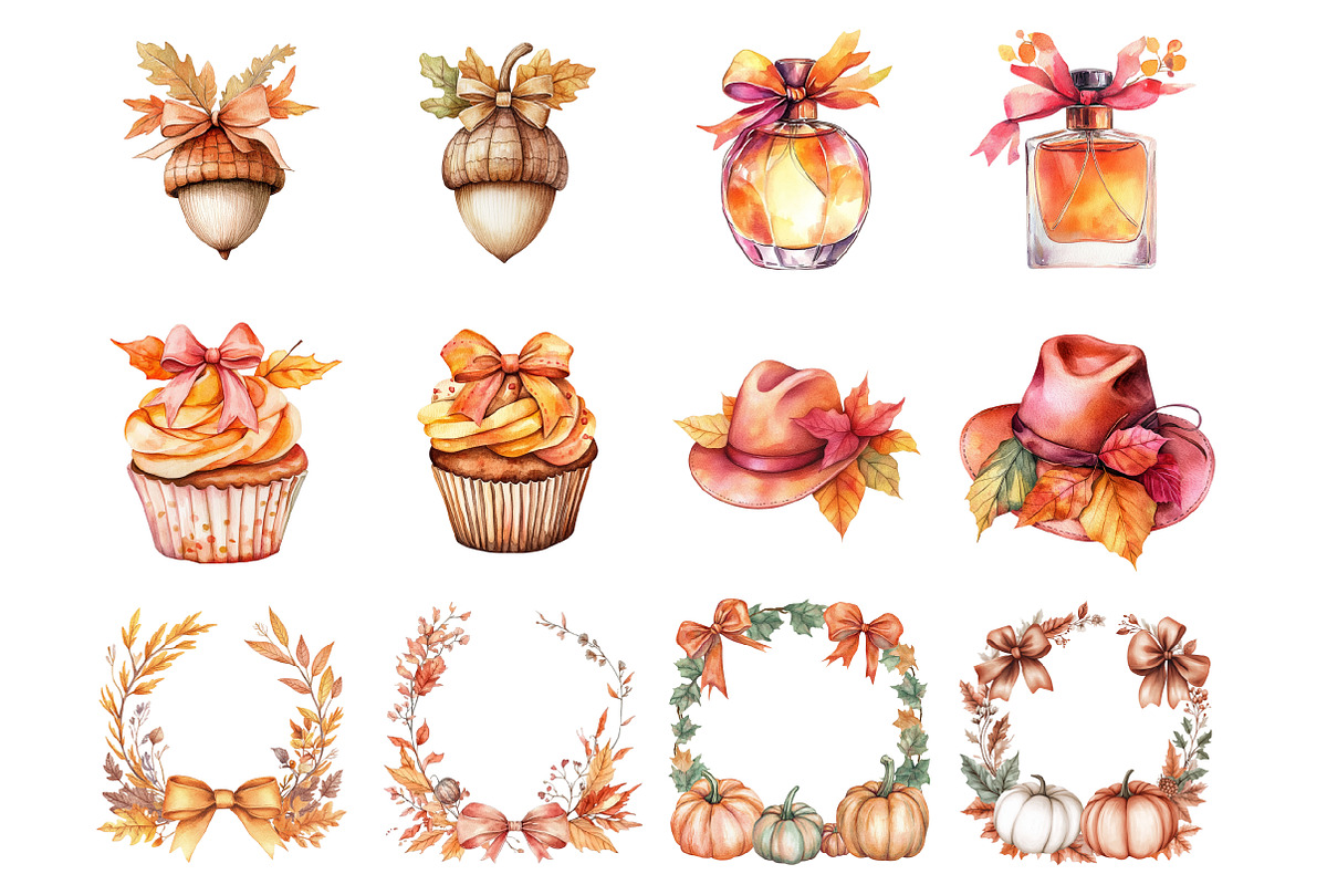 Autumn Coquette Clipart, an Illustration by Design Market (Photo 3 of 3)