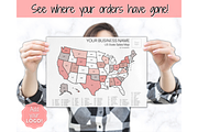 US Sales Map, EDITABLE Color Tracker, a Stationery Template by Templatables (Thumbnail 8 of 10)