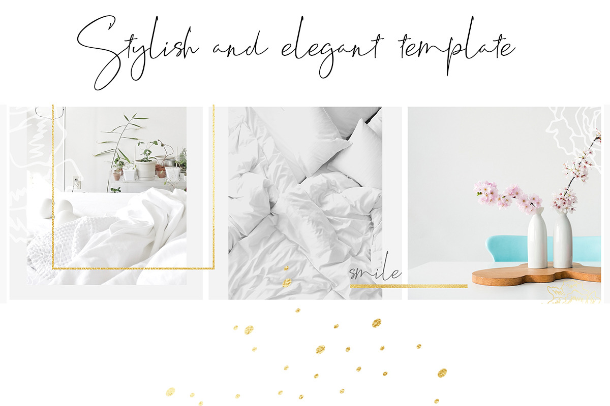Instagram Post Template Clear, a Templates & Theme by Bumblebee (Photo 3 of 6)