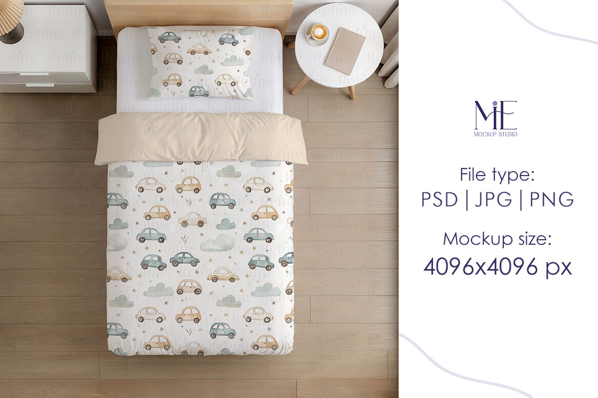 Bedding Mockup, Duvet Cover Pillow, a Household Mockup by Mie Mockup Studio (Photo 2 of 5)