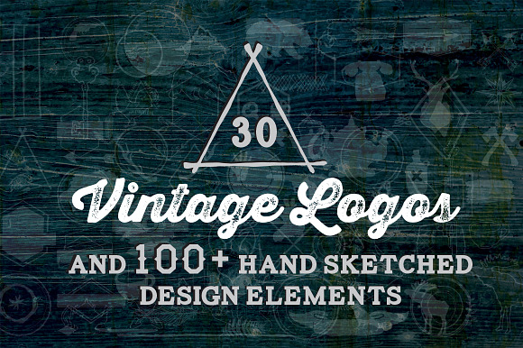 30 Vintage Logos Design Elements