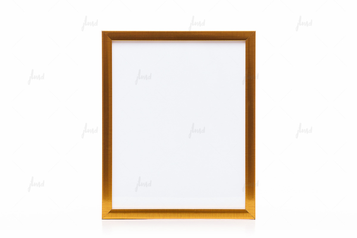 Golden styled frame isolated mockup, a Print Template by JustLikeMyDesktop (Photo 2 of 3)