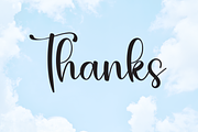 Blue Sky | Script Font, a Handwritten Font by Scratchones (Thumbnail 8 of 8)