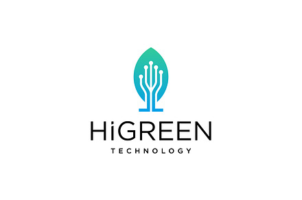 Hand Up Green Technology Logo