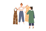 Assistant help buyer in clothes shop, a Person Illustration by Good Studio (Thumbnail 1 of 3)