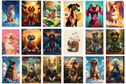 Dog wall art Collection JPG, Dogs, an Animal Photo by Chipshpow Graphics (Thumbnail 4 of 8)