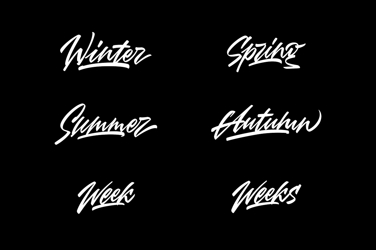 Creative brush lettering set., an Object Graphic by Anton Akhmatov (Photo 3 of 7)