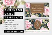 Roses – business card, a Business Card Template by Helen Halik art (Thumbnail 1 of 5)