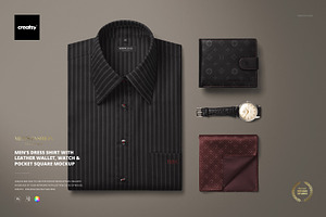 Dress Shirt Pocket Square Mockup