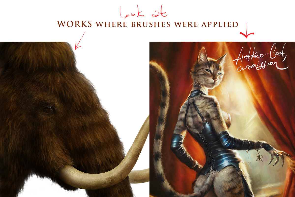 28 Realistic FUR Photoshop Brushes, a Brush Add-On by Eldar Zakirov's (Photo 3 of 11)