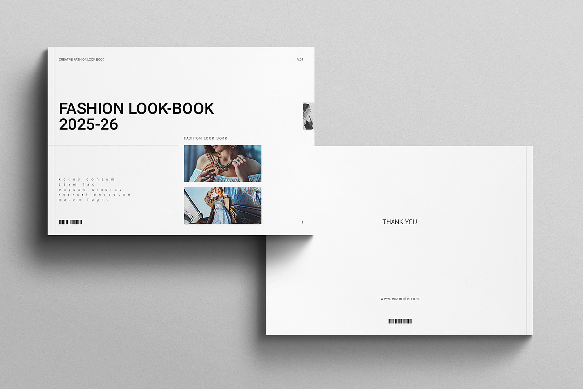 Fashion Lookbook Template Landscape, a Magazine Template by E-Type (Photo 8 of 8)