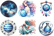 Aquarius Season Clipart, an Illustration by Designking (Thumbnail 3 of 4)