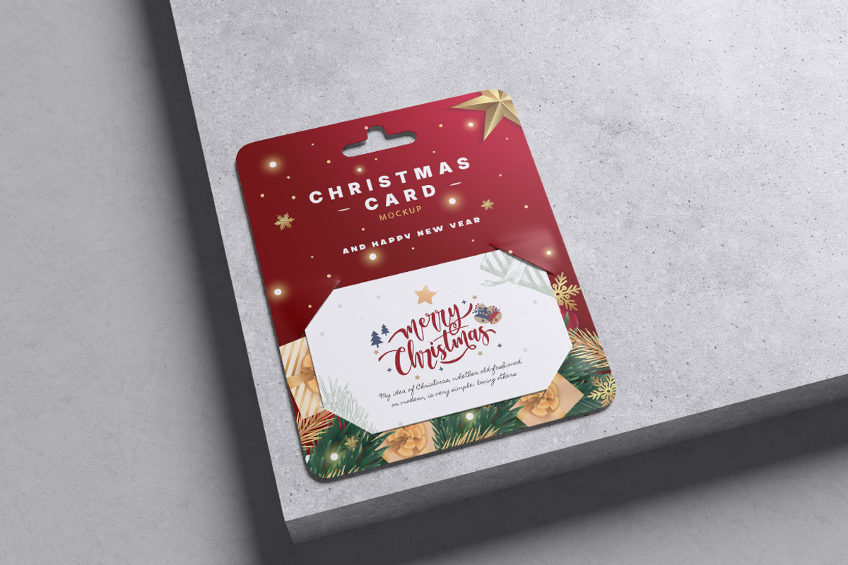 Christmas Card Mockup Bundle Set, a Merchandise Mockup by Rielismee (Photo 3 of 5)