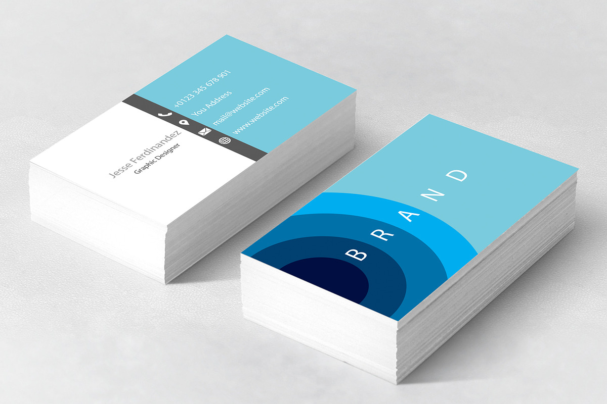 Modern Business Card Template, a Business Card Template by M6 Gallery (Photo 3 of 4)