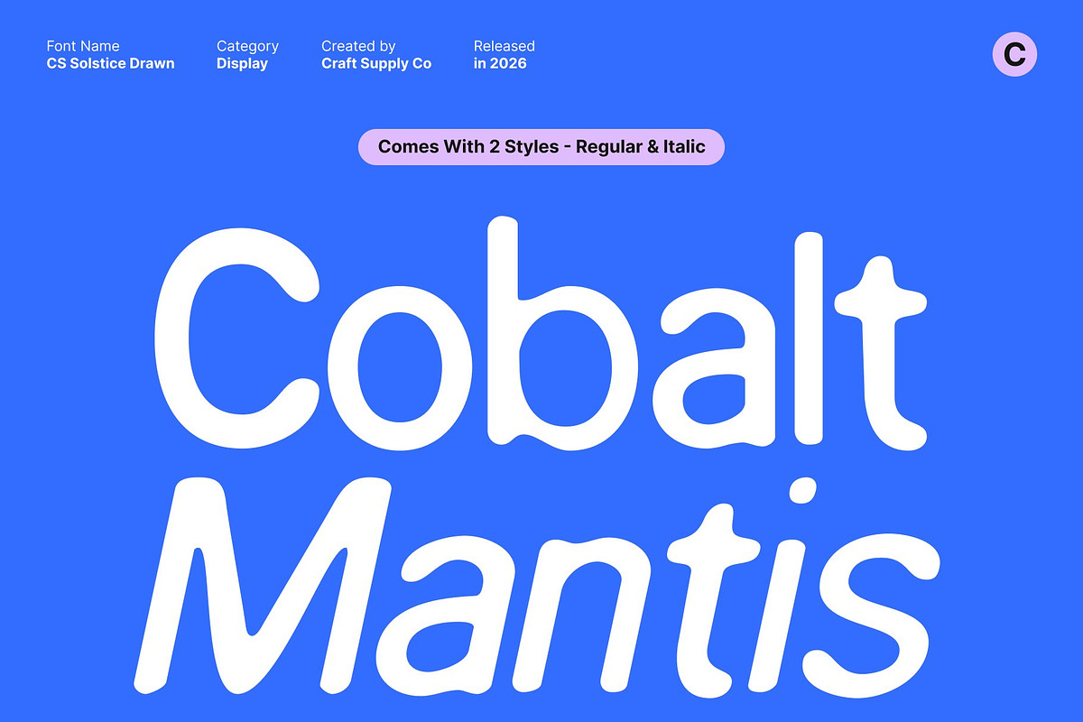 CS Solstice Drawn, a Sans Serif Font by Craft Supply Co. (Photo 4 of 8)