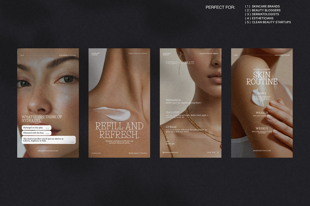 Canva Stories for Skincare Brand preview 3