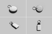 Keychain Mockup - 12 Views, a Merchandise Mockup by Illusiongraphic (Thumbnail 15 of 26)