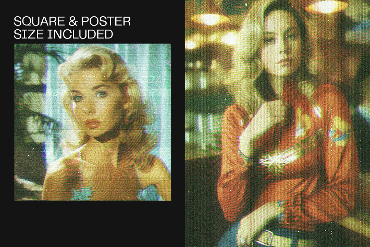Retro 80s TV Photo Effect, a Layer Style Add-On by dokudokunomi (Photo 2 of 5)
