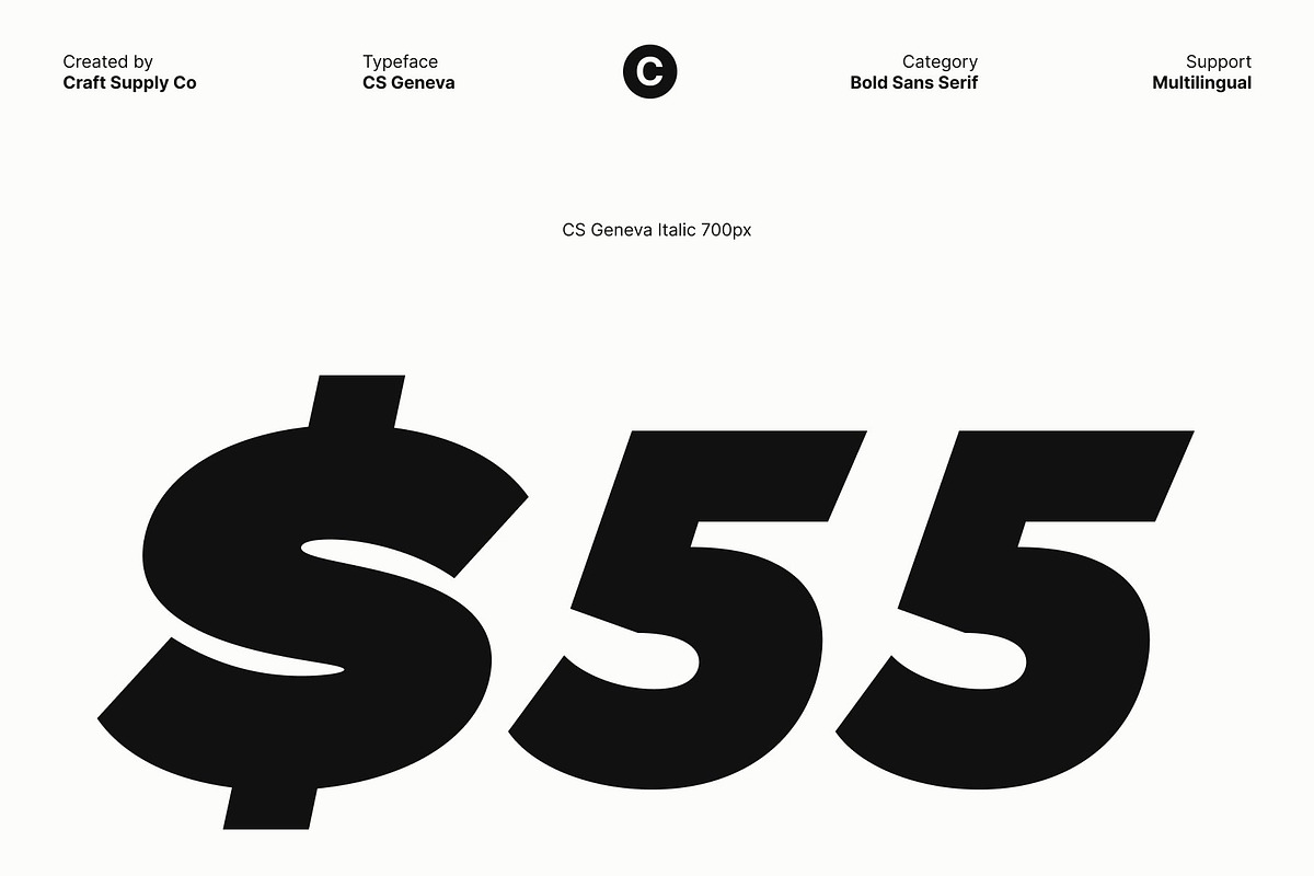 CS Geneva – Bold Sans Serif, a Sans Serif Font by Craft Supply Co. (Photo 5 of 8)