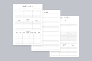 Marketing Planning Pages Set V-07