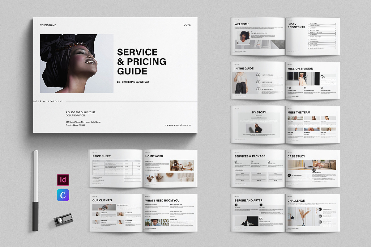 Service & Pricing Guide Template, a Brochure Template by E-Type (Photo 1 of 7)