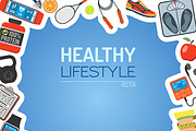 Gym and Fitness Themes, an Outline Icon by TAlex (Thumbnail 6 of 6)