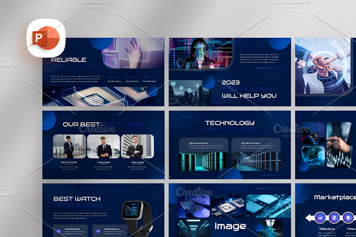 Future Technology PowerPoint Templa, a Presentation Template by Coco Bloom (Photo 1 of 4)
