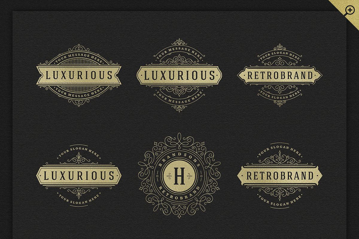 500 ornaments logos & monograms, a Branding & Logo Template by Vasya Kobelev (Photo 30 of 31)