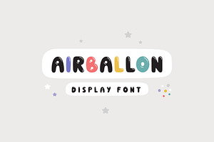 Airballoon Display Font