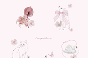 Soft pink vibe - hand-painted, an Object Graphic by Youksy (Thumbnail 10 of 14)