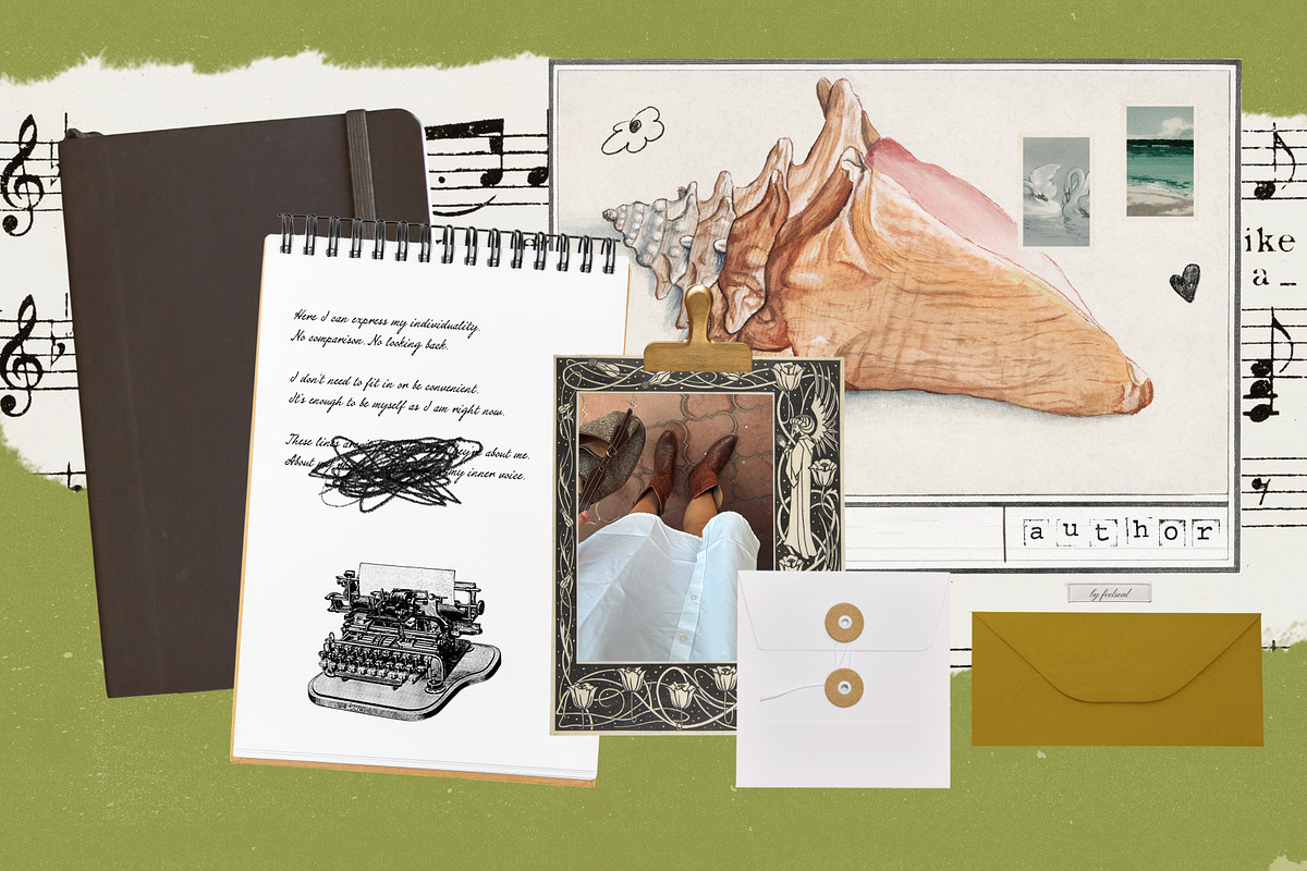 Digital Journal & Scrapbook Pack, an Object Graphic by Feelsoul (Photo 5 of 10)
