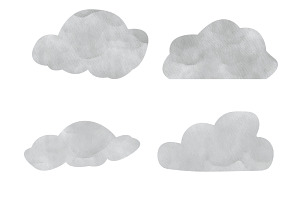 Watercolour Clouds Set 1 Procreate