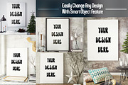 Christmas Poster Mock Up, a Print Template by Pixel Place (Thumbnail 5 of 6)