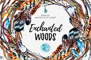 Enchanted Woods Watercolor Mega Pack, a Decorative Illustration by Inna Sinano (Thumbnail 1 of 8)