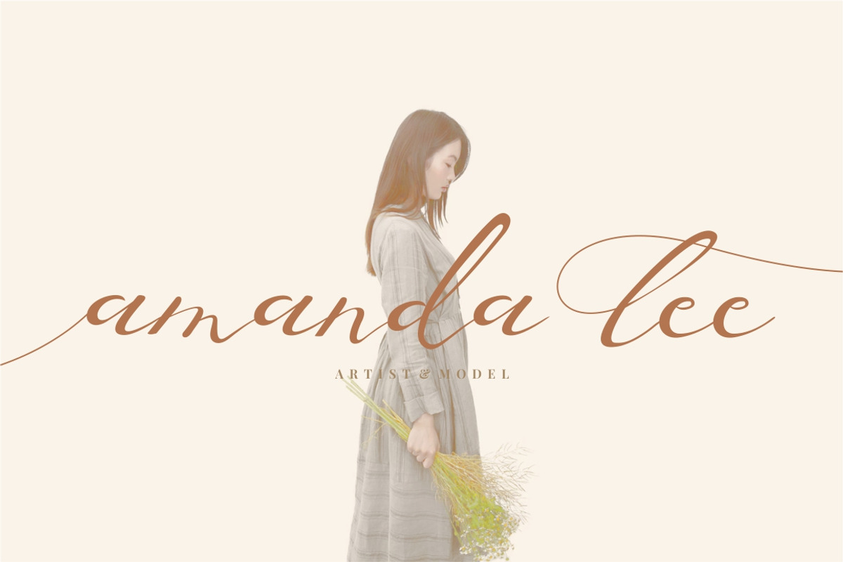 Lusya - Elegant Script preview 4